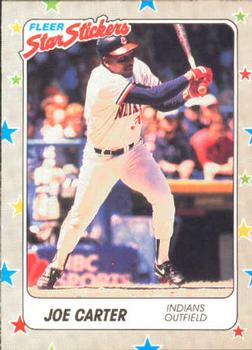 1988 Fleer Sticker Baseball Cards        018      Joe Carter
